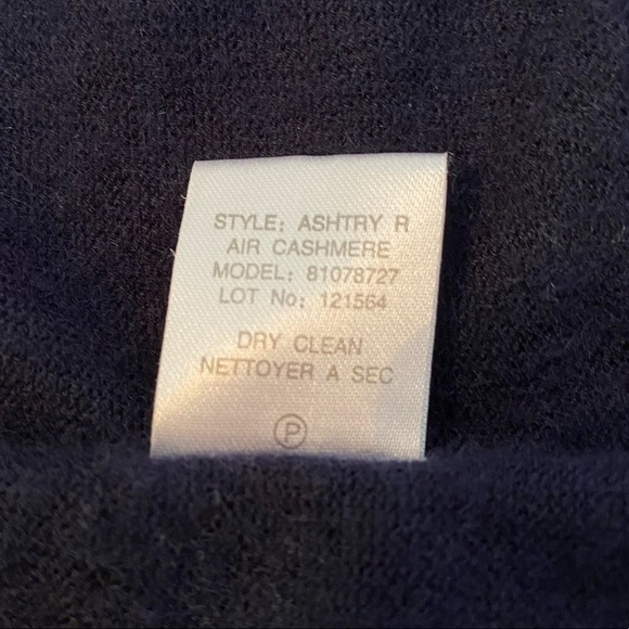 Theory 100% Cashmere Ashtry Gray Navy Open Cardigan - XS - Picture 7 of 10